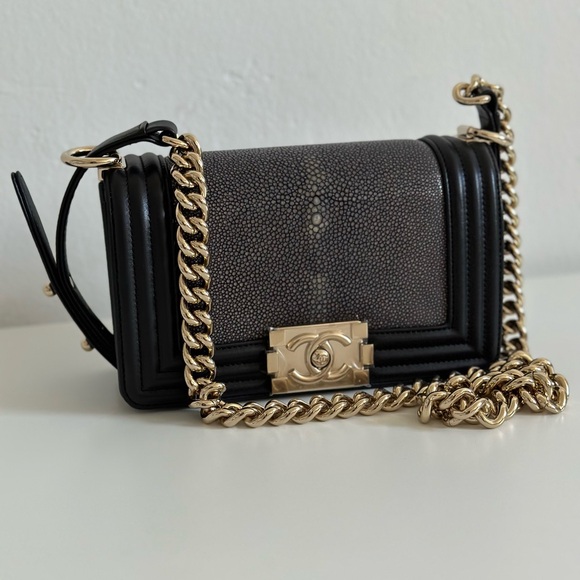 Chanel - Small Boy Bag - Stingray - Picture 1 of 8